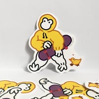 Sticker "Ricky, skate et caneton"