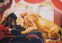 Image 2 of A Visit in Gold A3 Screenprint