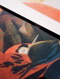 Image 3 of A Visit in Gold A3 Screenprint