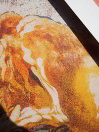Image 5 of A Visit in Gold A3 Screenprint