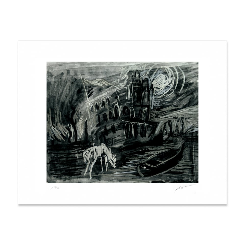 Image of 'BELLS' ART PRINT I: 'SLOWLY, THE FAÇADE OF THE PALACE...'  [LTD EDITION]