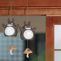 Image 2 of Handcraft Ceramic Totoro Wind Chime. Forest Spirit Home Decor Garden Decor. Totoro Home Decor