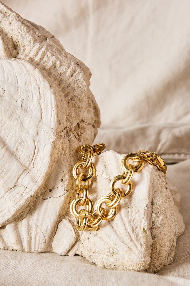Image of Bracelet CRISTINA en plaqué or