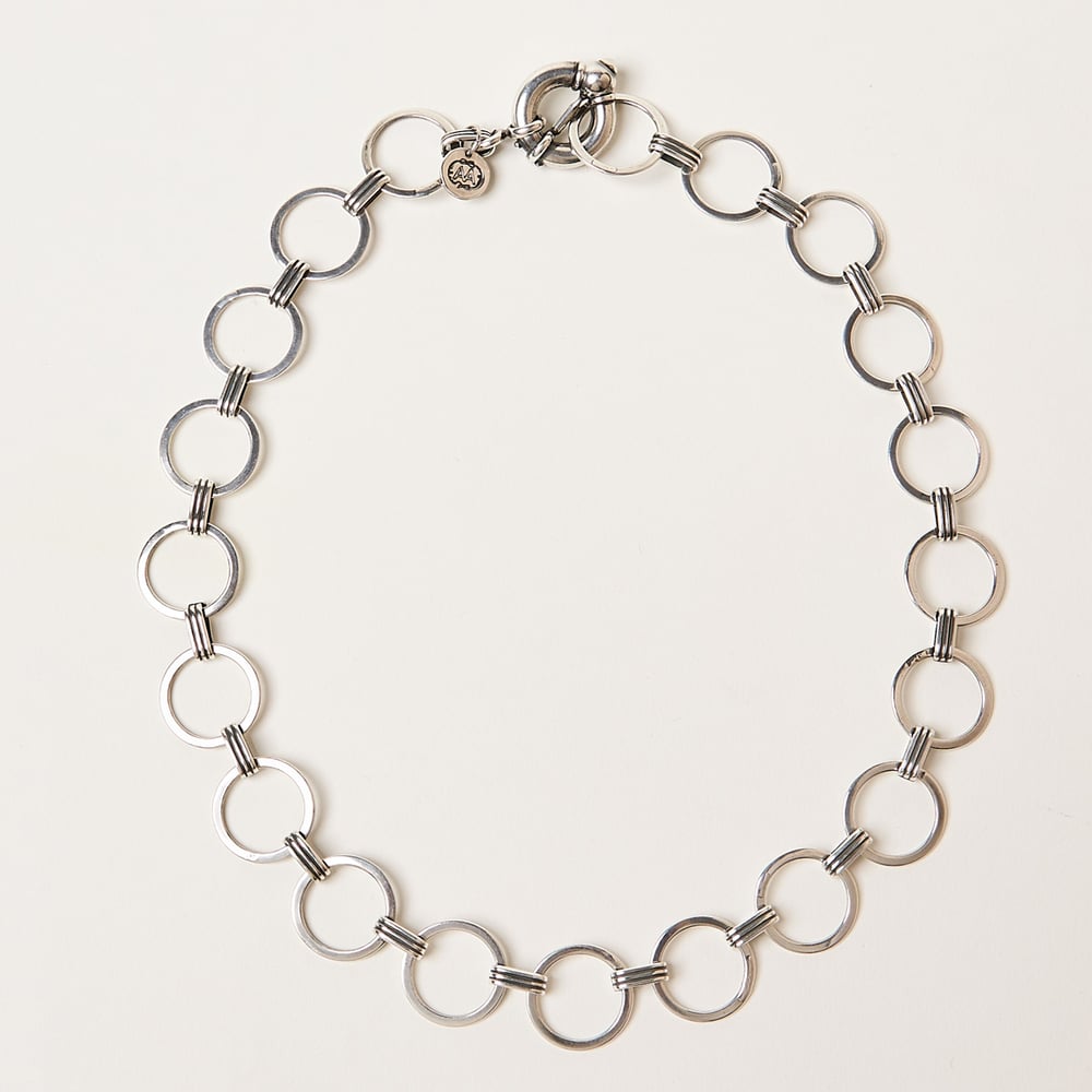 Image of Collier CRISTINA en plaqué argent vieilli 925