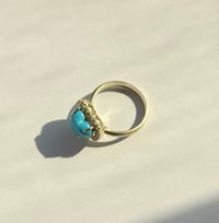Image 5 of Sparkling Turquoise Heart Ring