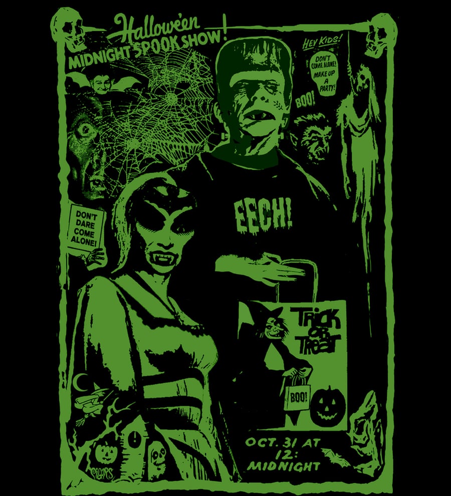 Image of preorder MIDNITE MONSTER MARATHON "GLOW IN THE DARK" Longsleeve tshirt- ships AUG 15TH