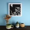 Two for joy, monochrome papercut - Summer Sample Sale 2025