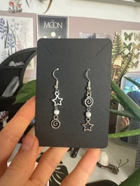 Image 2 of Coraline Collection Star Spiral Earrings