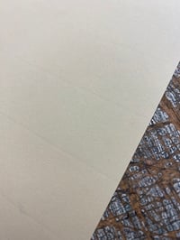 Image 2 of 90gsm Fabriano Ingres creamy blank paper strips for marbling // bundle of 10 long sheets 