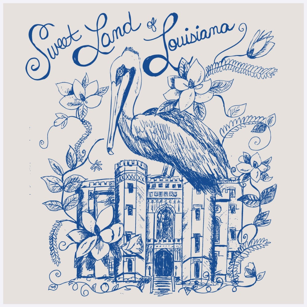 Image of Adult Sweet Land of LA Crew Tee in Light Cement