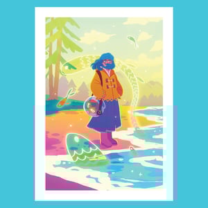🎨 Print A5 - A4 - Vague rêverie