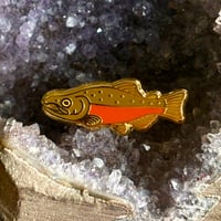 Tiny Enamel Pin - Coho Salmon