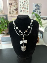 Image 2 of Ribbon Heart Necklace