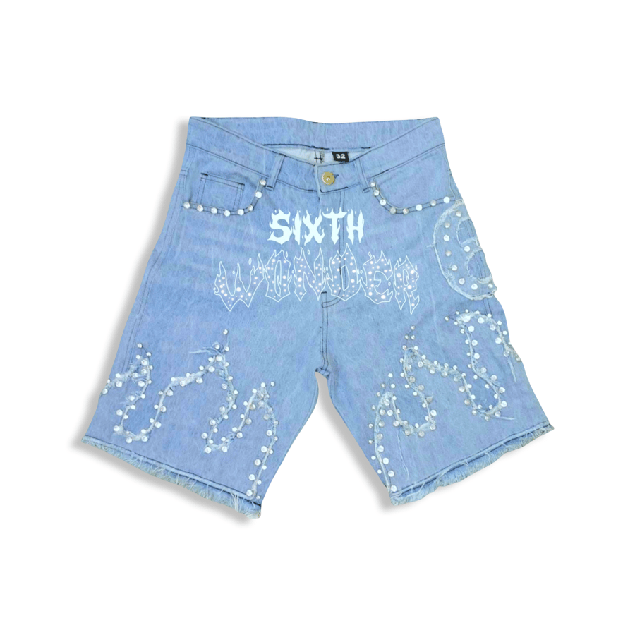 Image of Wonder Flame Jean Shorts ( Pre-order Sale) 