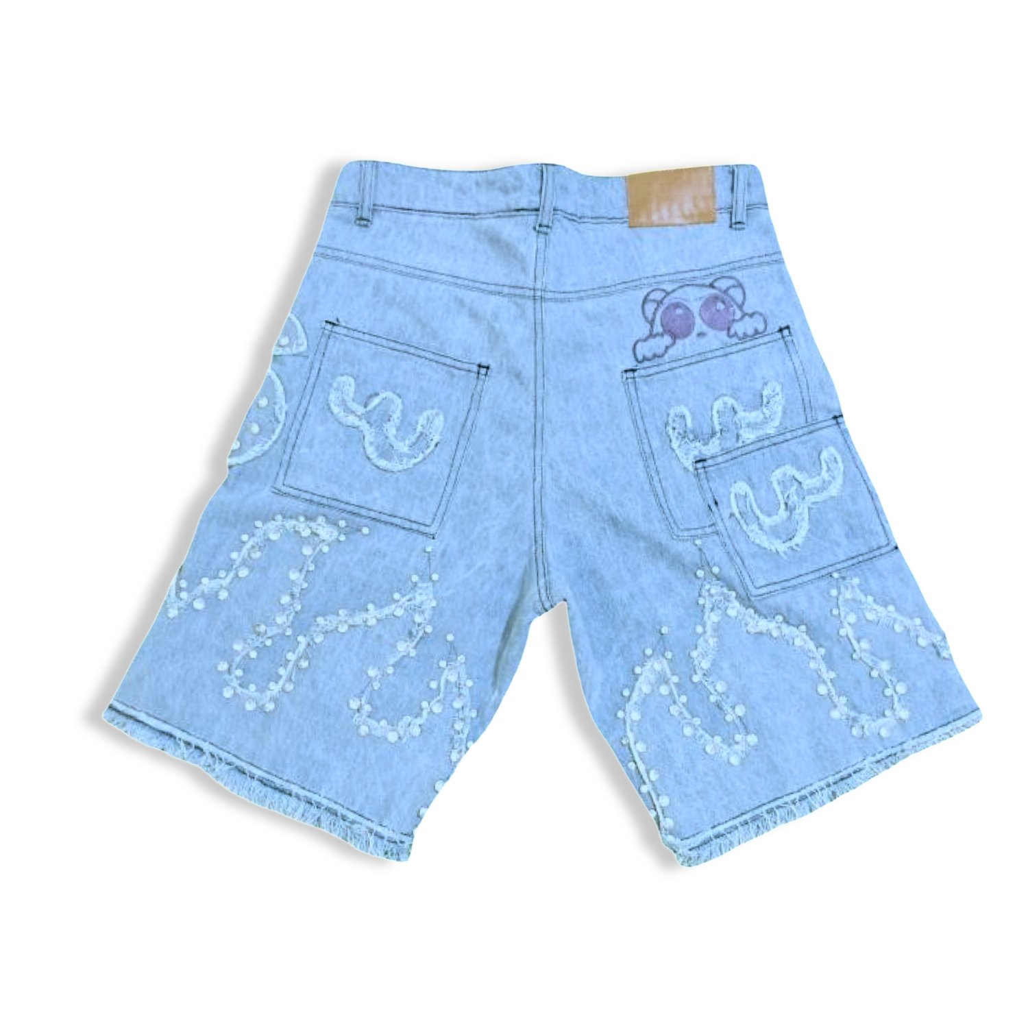 Image of Wonder Flame Jean Shorts ( Pre-order Sale) 