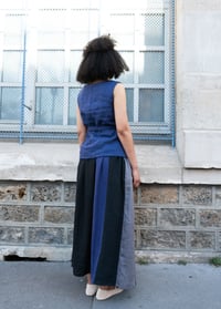 Image 3 of BLACK patchwork skirt