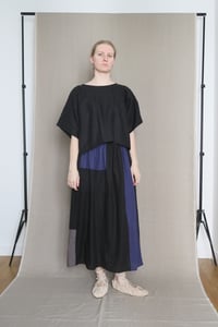 Image 2 of BLACK patchwork skirt