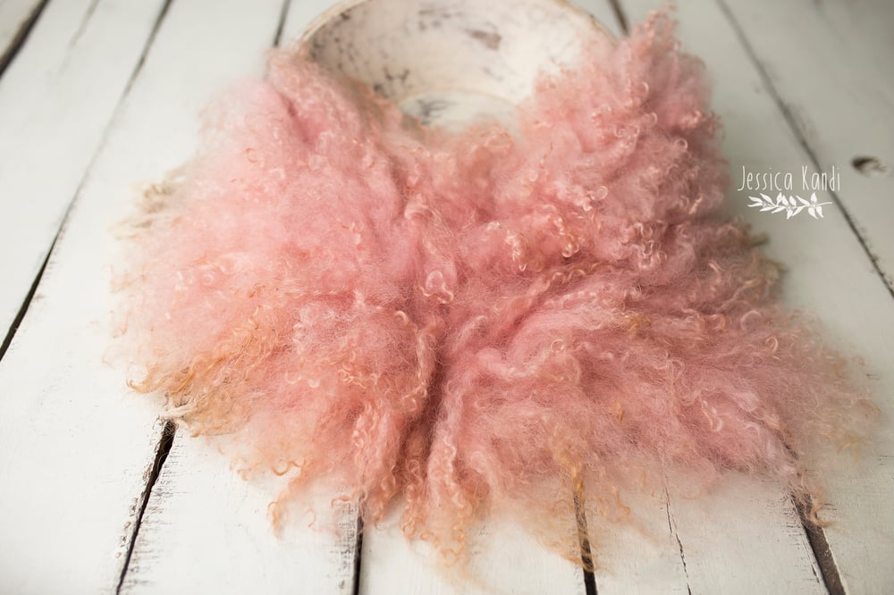 Image of Coral Pink hand felted fur