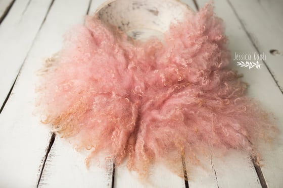 Image of Coral Pink hand felted fur