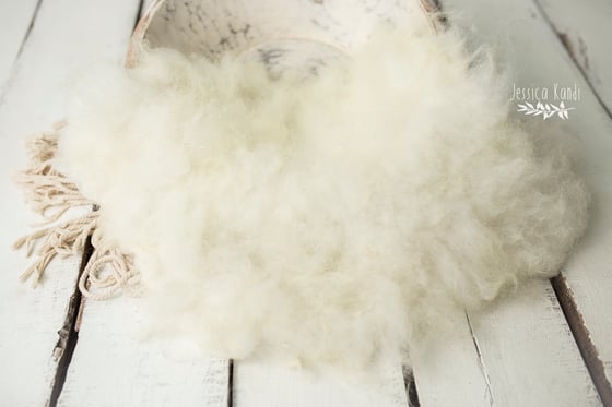 Image of Ivory hand felted fur