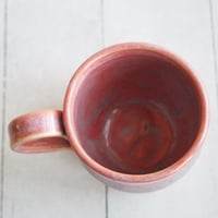 Image 6 of Peachy Mug with Soft Blue Purple Undertones, Handcrafted Pottery Cup, Made in USA