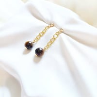 Image 1 of Tiger eye earrings 