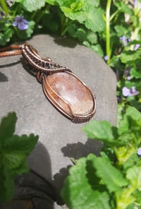 Image 2 of Sunstone in oxydized copper 