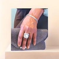 Image 5 of Herringbone Bracelet | Silver Stainless Steel