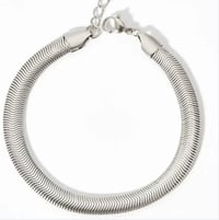 Image 2 of Herringbone Bracelet | Silver Stainless Steel
