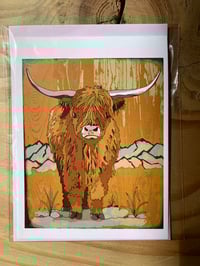 Highland Cow Card