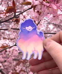 Image 4 of Holographic Cloudpaca sticker