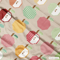 Image 4 of APPLE SEASON Quilt Pattern 64" x 76" byJennifer Long