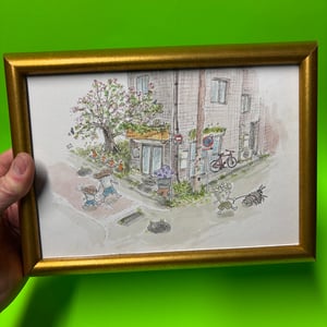 Image of Sailosaibin Street Scene Original Artwork!