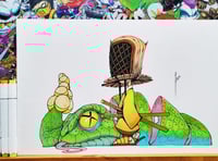 LIL KOMUSO THE SNAKE EATER ORIGINAL ART SIGNED