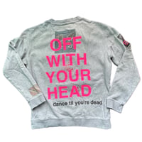 Image 2 of  Custom Vintage Valentino Sweatshirt – “Off With Your Head” (M)