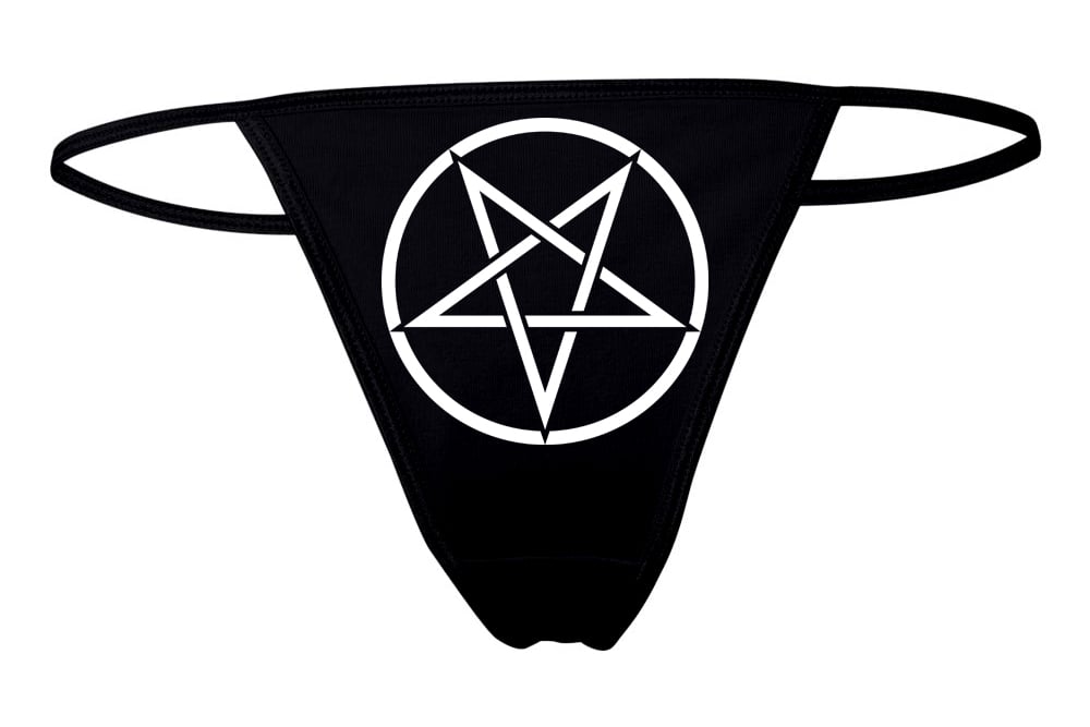 Interlocking PENTAGRAM Thong Panties