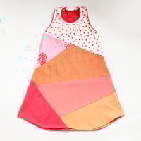 Image 4 of ladybug colorblock patchwork 5/6 swing tank racerback courtneycourtney dress sundress
