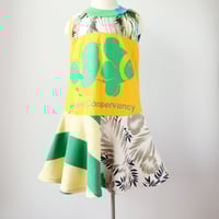 Image 1 of clownfish gold yellow green ocean 5/6 twirl tank sleeveless courtneycourtney dress sundress