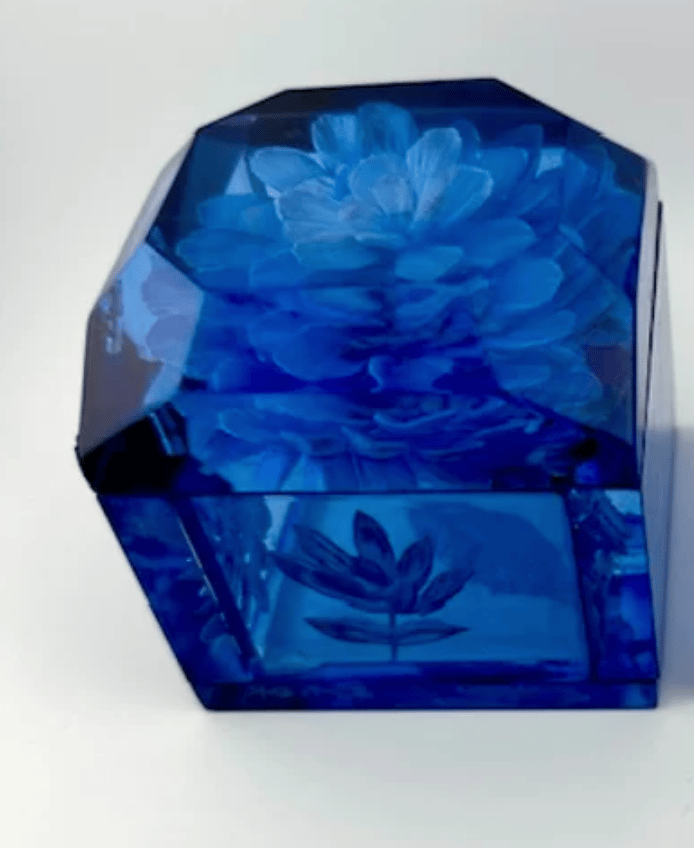 Image of Jumbo Mini Lucite Boxes (Blue Tones)