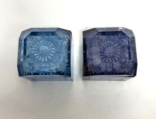 Image of Jumbo Mini Lucite Boxes (Blue Tones)
