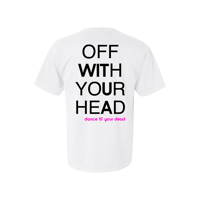 Image 2 of Custom Comfort Colors Tee Crewneck – “Off With Your Head”