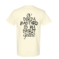 Image 2 of Custom Comfort Colors Tee Crewneck – “Ol’ Dirty Bastard Is My Spirit Guide” (Ivory)