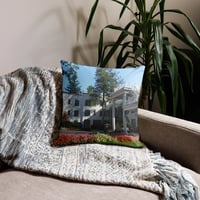 Image 1 of Premium Pillow Case with summer colonnade photo and winter old main photo