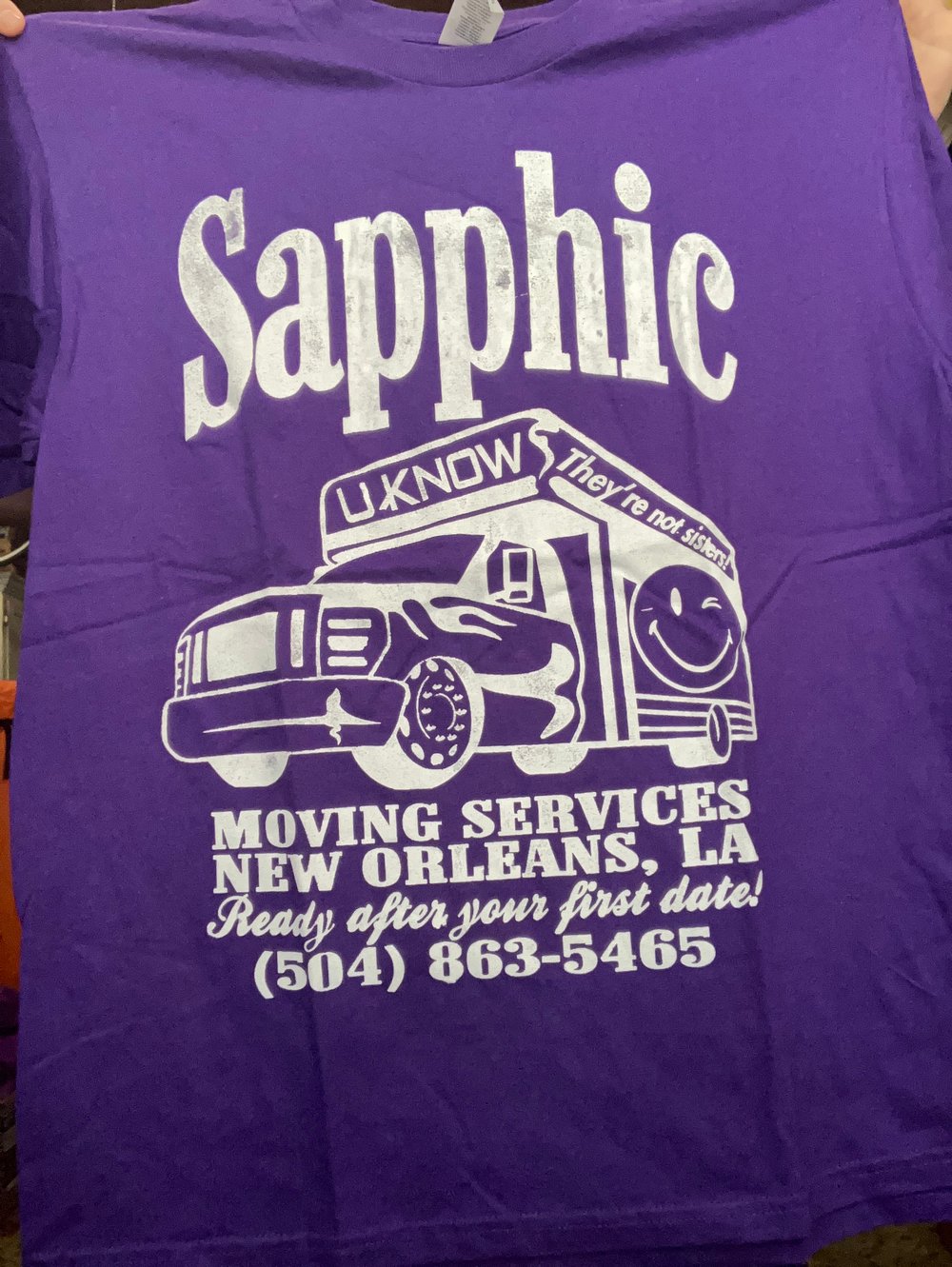 4-6 weeks eta**sapphic moving services**inside out prints**