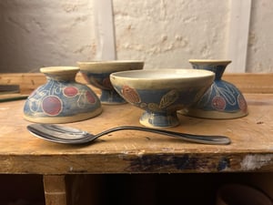 Ice Cream Dishes - set of four - O