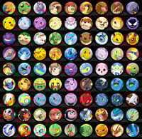 Image 1 of Kanto-Hoenn/Gen 1-3 Pinback Buttons