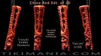 Image 2 of CrazyAL Tiki #250 - Crazy Lono Pendant - China Red Edt. of 20