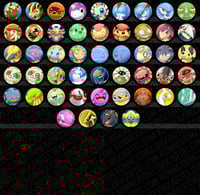 Image 2 of Shiny Kanto-Hoenn/Gen 1-3 Pinback Buttons