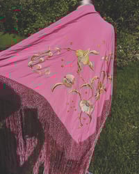 Image 2 of Passion flower piano shawl