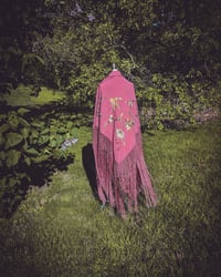 Image 1 of Passion flower piano shawl